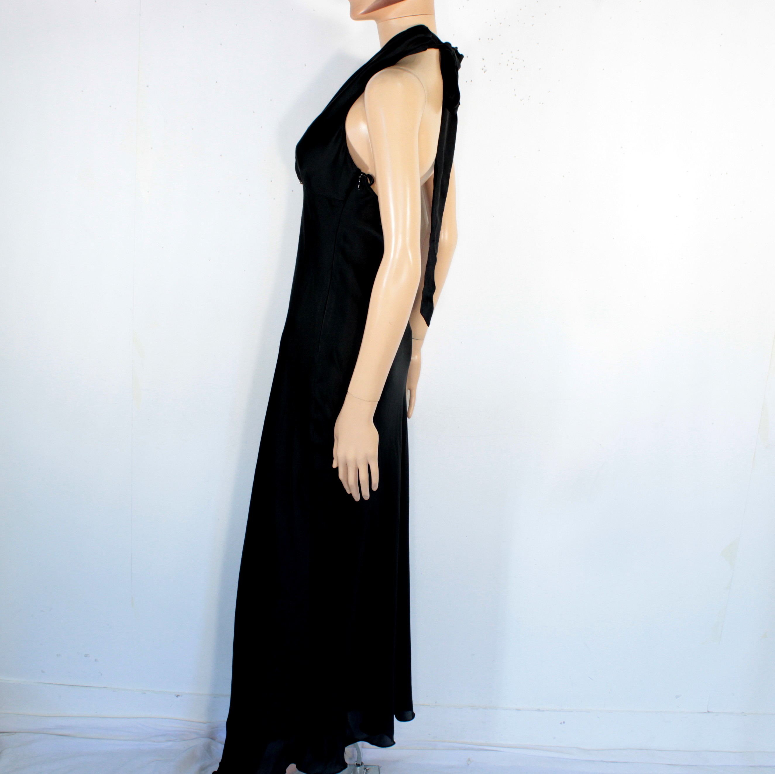 Robe De Cérémonie Noire ANGEL DREAM Taille 2 - Bon état - Photo 4